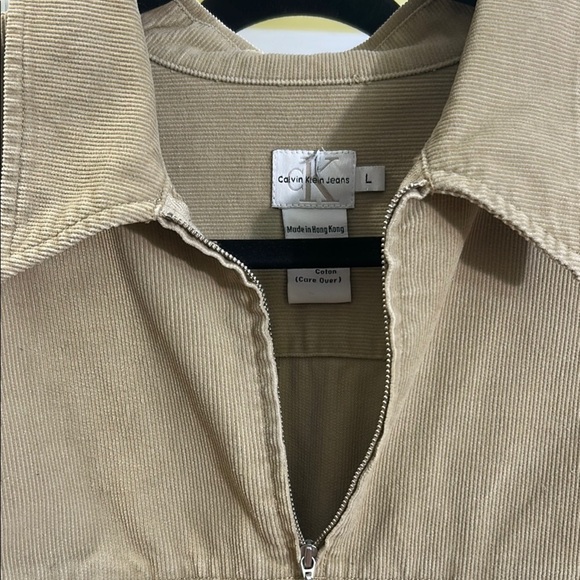 Calvin Klein Tan Corduroy Jacket - Picture 1 of 10